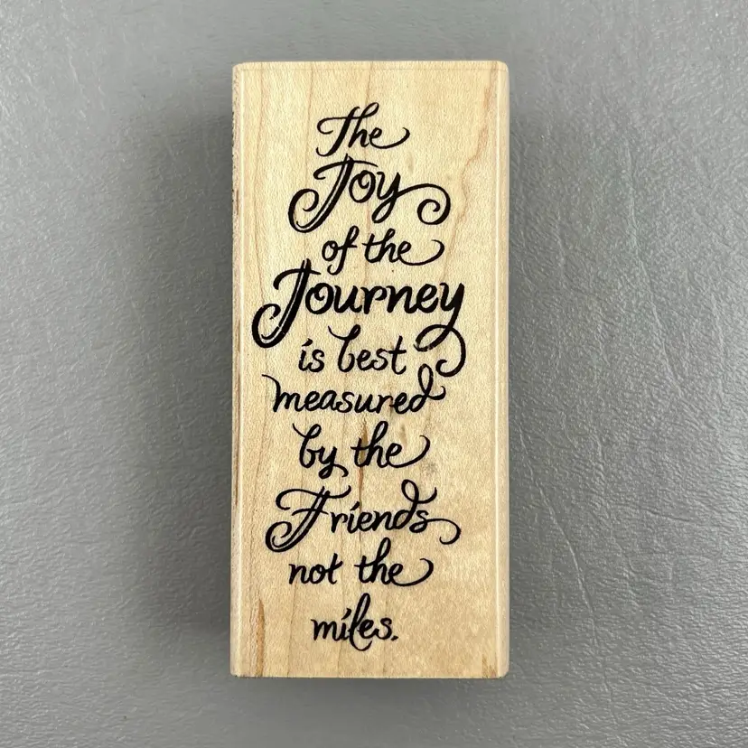 Stampendous Joy Of Journey 1.75”x4” Wood Mounted Rubber Stamp 2011