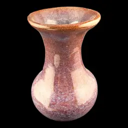 MTM Signed Purple Pottery Vase 5”