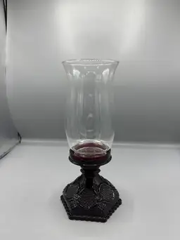 Avon Cape Cod Ruby candle lamp