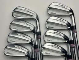Titleist T100s Irons 4-PW, 48 - KBS Tour-V 130 Extra Stiff +1" - Very Good