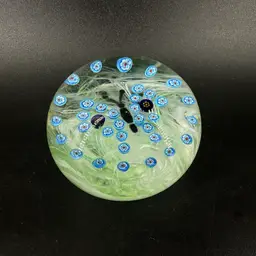 Vintage Gentile Millefiori Art Glass Paperweight AS IS