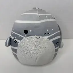 Squishmallows SACHIE the Whale Shark 8 inch Plush Shimmer Belly w/Tag Soft Eyes