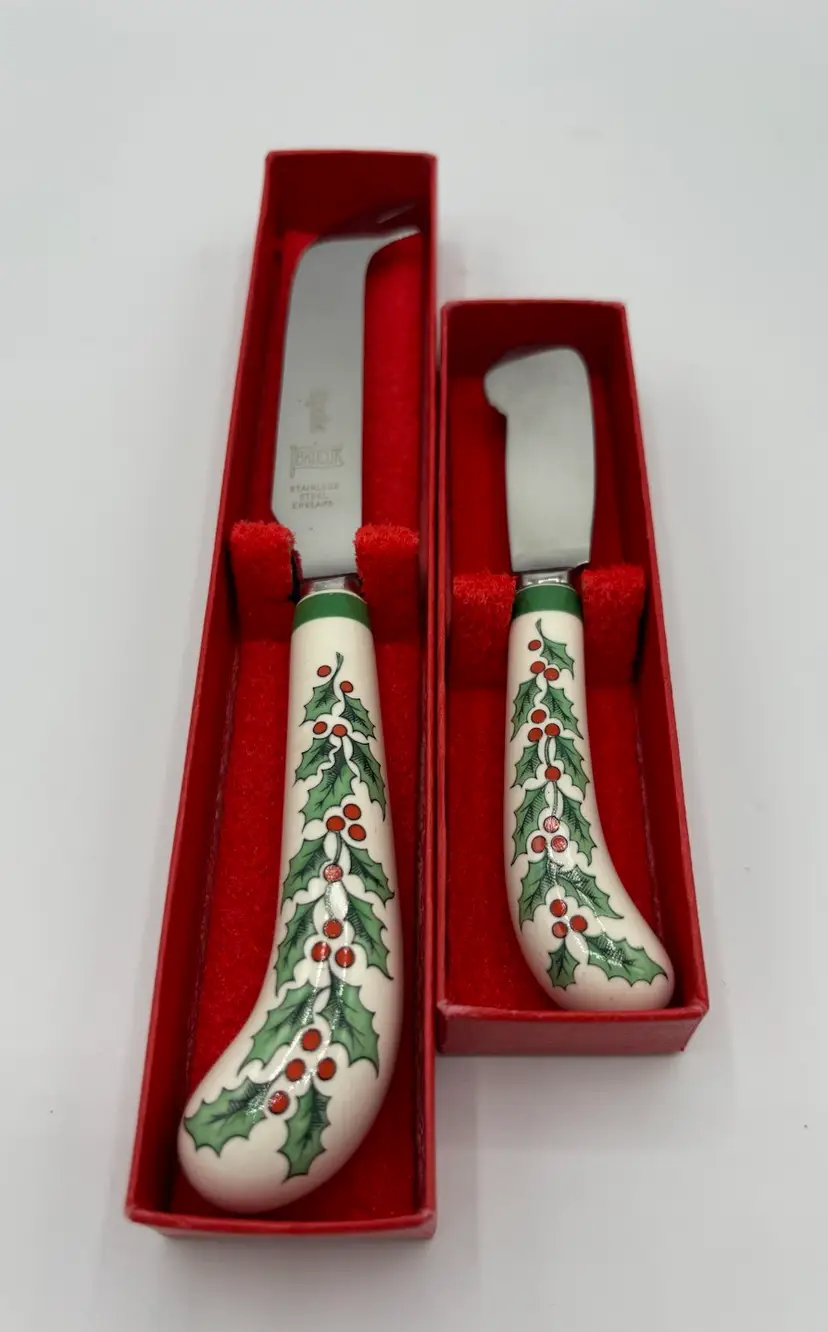 Spode Holiday Cheese/Charcuterie Knife Set