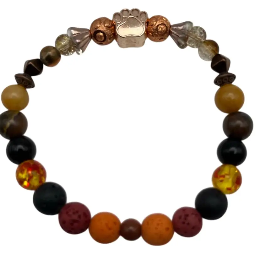 Rainbow Bridge Neutral Copper Tone Pet Bracelet