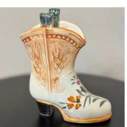 1940s Occupied Japan Cowboy Boot Toothpick Holder
