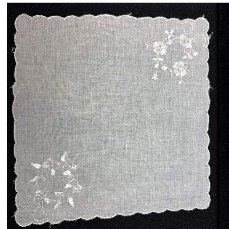 Vintage White Handkerchief
