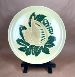 Brock Ware (CA) South Pacific Large Serving Platter Dish Mango Leaf Design