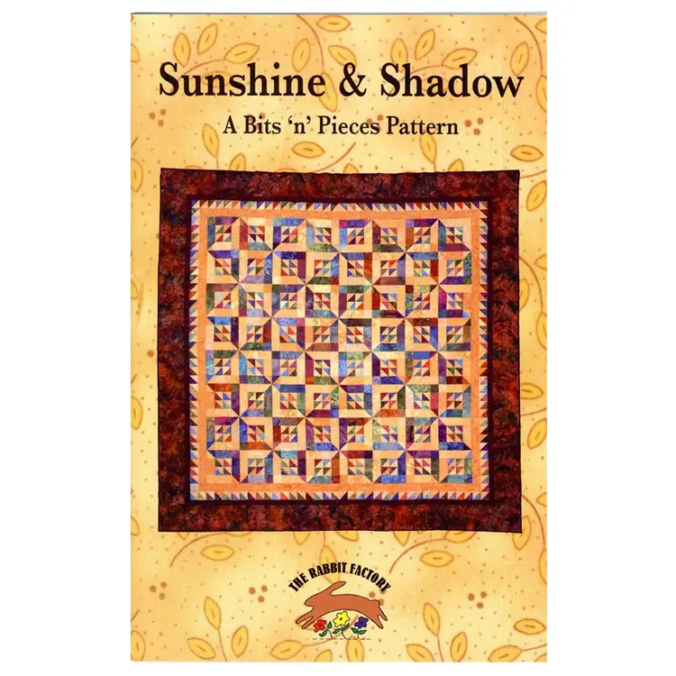 Sunshine and Shadow Quilt Pattern - Fat Quarter Friendly, Scrap Quilting