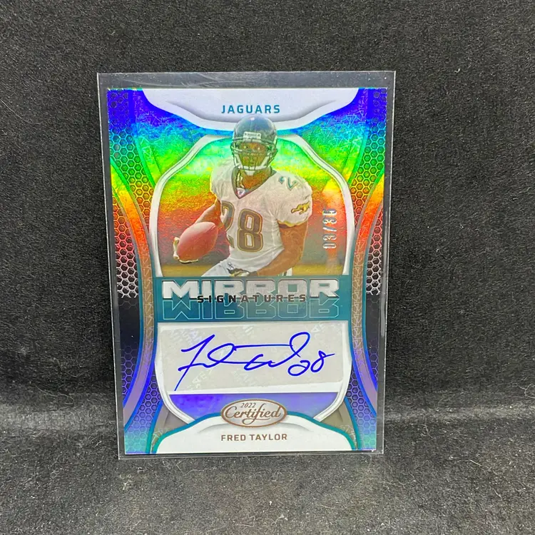 Fred Taylor Jacksonville Jaguars 2022 Certified Mirror Signatures Auto /35