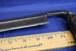 10 Inch Vintgage Drawknife   partial marks: O. H ***E'S % & ['ST. Louis' with an image within a box]