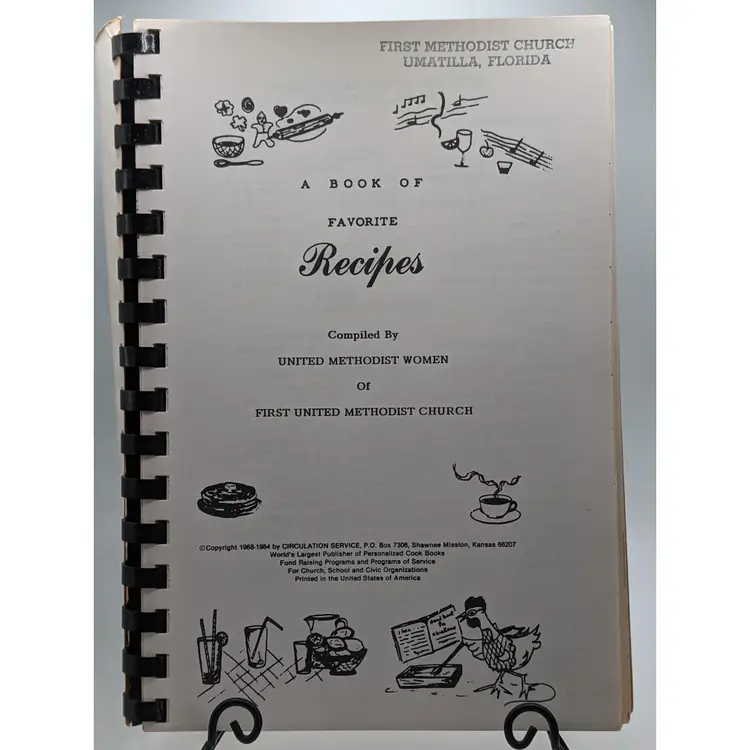 A Book Of Favorite Recipes By United Methodist Church Umatilla Florida
