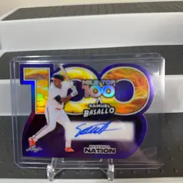 Samuel Basallo Leaf MILB Top 100 Auto /8