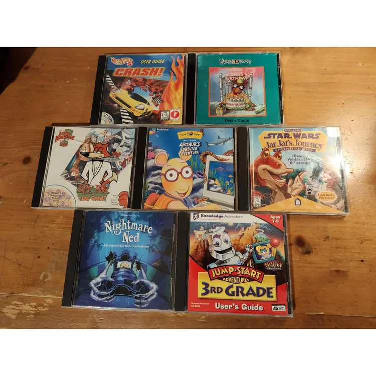 Edutainment PC Games (Living Books, Jump Start, Humongous, Hot Wheels, Disney, Star Wars)