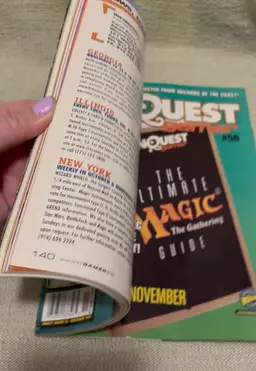 InQuest Gamer Magazine #55 Nov 1999 Halloween Extravaganza Evil Pokémon Magic