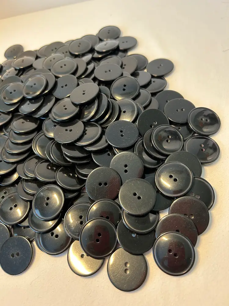New 335 Pcs Black 1 3/4 Polished Dome Design Buttons