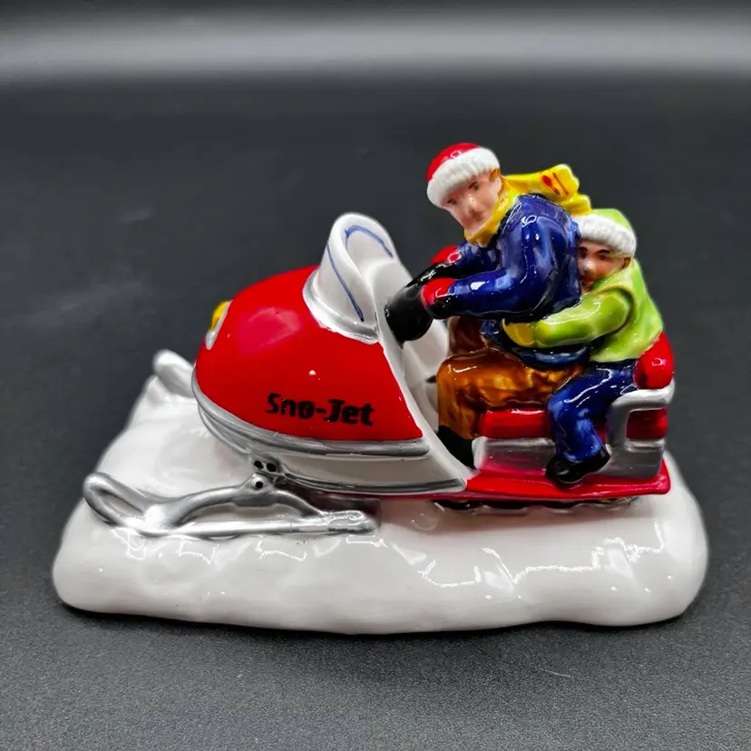 **Vintage Dept 56 Snow Village Sno-Jet Ceramic Figurine 4.5"⛄️