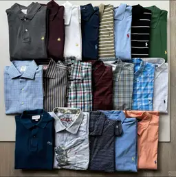 Men’s LOT-20pieces / Robert Graham, Brooks Brothers, Hugo Boss, Ralph Lauren, Peter Millar, Thomas Pink, Lacoste, Vineyard Vines