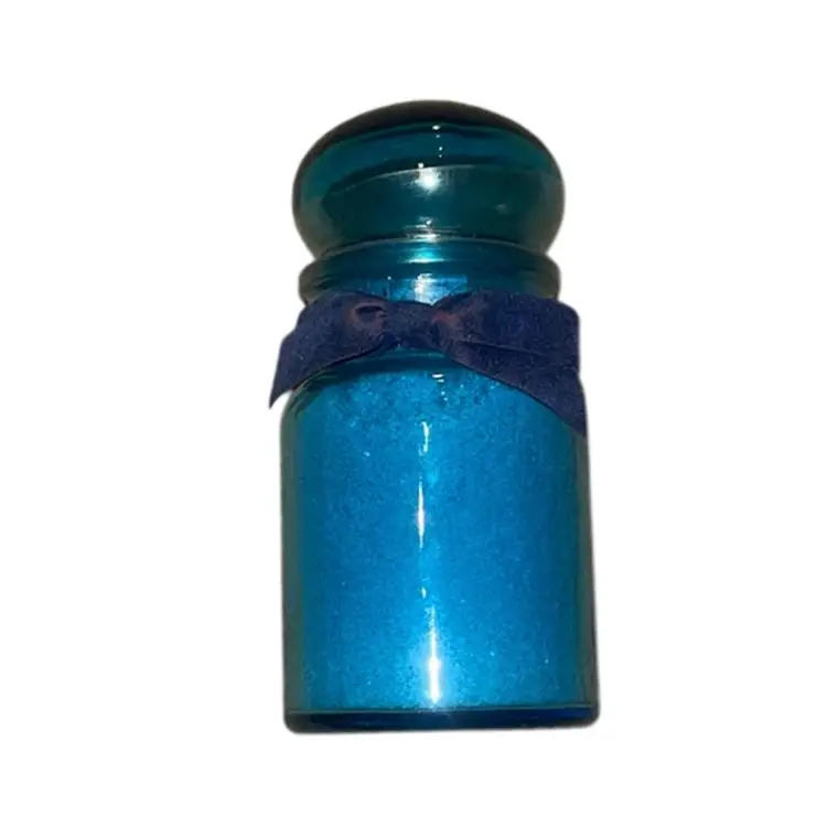 Small Blue Glass Belgium Apothecary Bottle