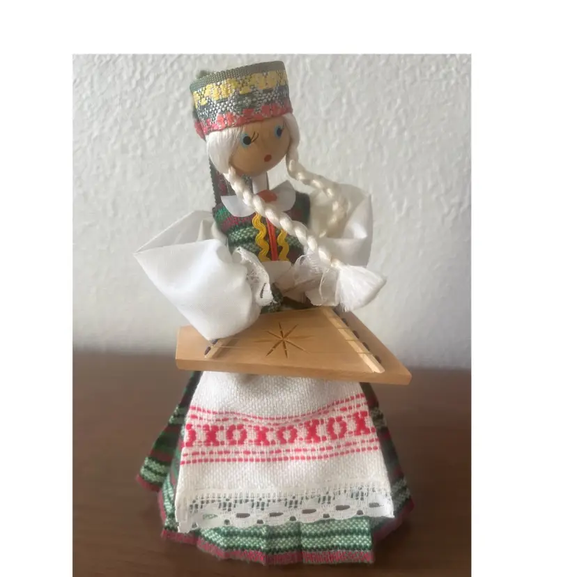 Handmade Wooden Doll Lithuania