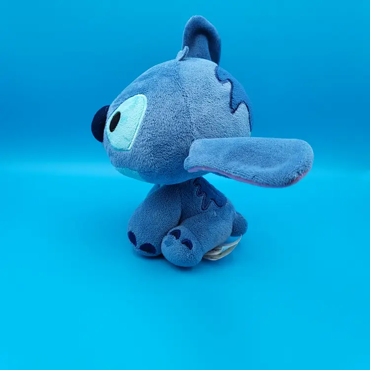 Disney Parks Lilo & Stitch Big Head Stitch Plush 7” Blue Stuffed Animal Big Head