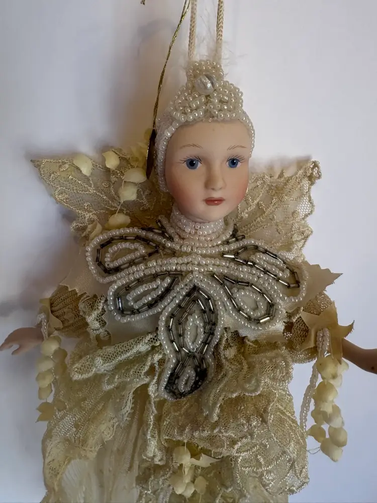 Kurt Adler Hanging Angel Topper