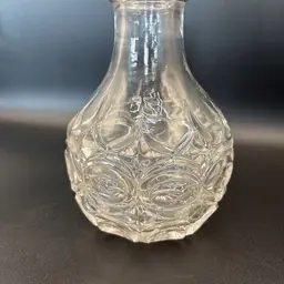 Texas Bullseye EAPG Pressed Flint Glass Decanter