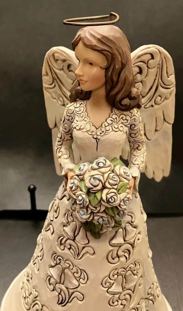 2013 Jim Shore Blessings on Your Wedding Day Angel Figurine #4037684 8 1/2"