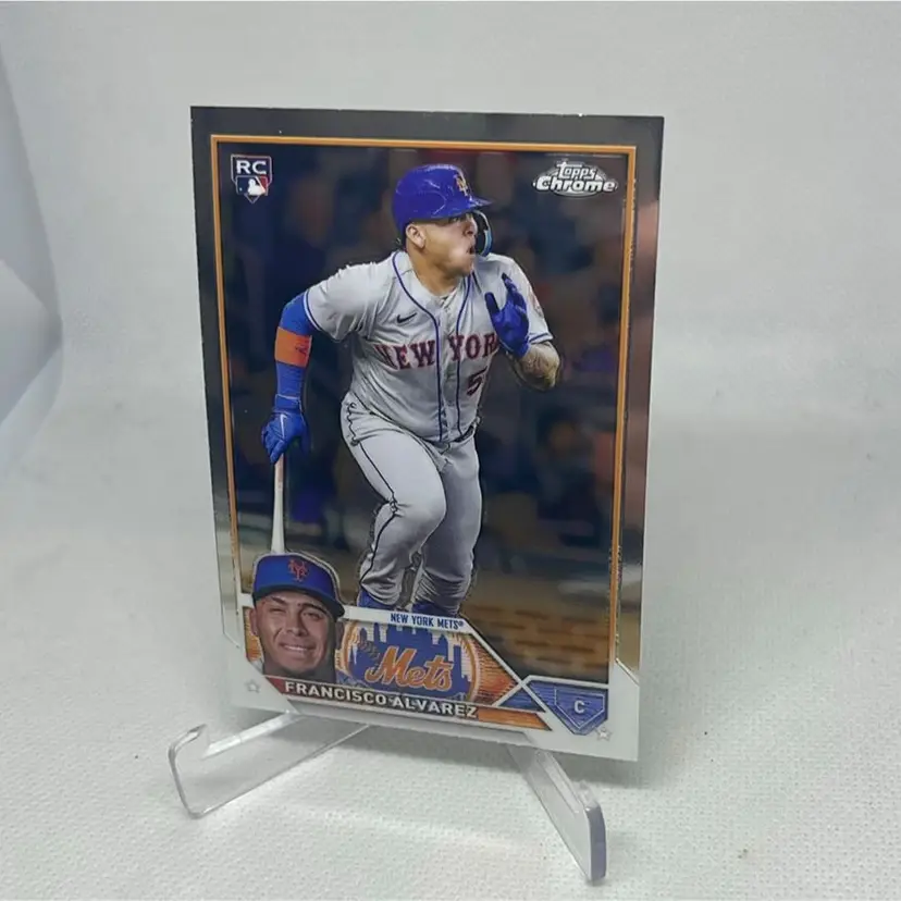 2023 topps chrome francisco alvarez Rookie New York Mets 