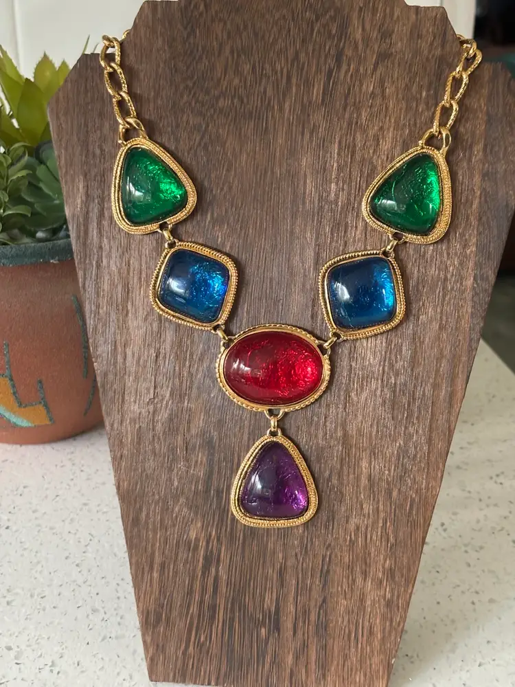 Amazing Vintage 1990’s Kenneth J Lane 16” Necklace