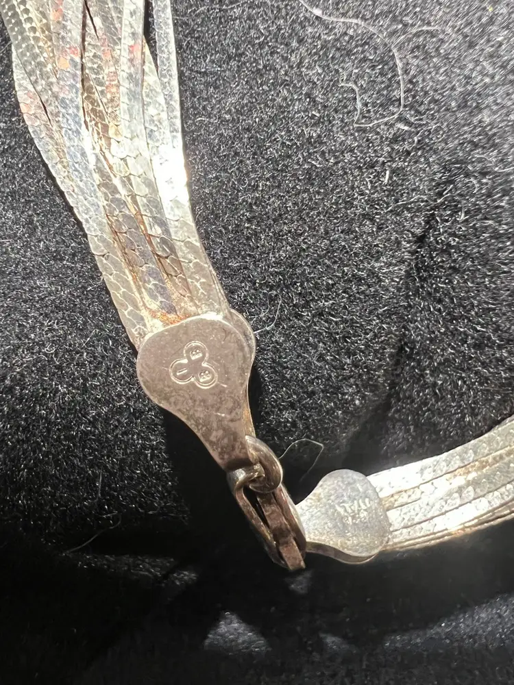 7” Vintage Sterling Silver Bracelet Multi-strand