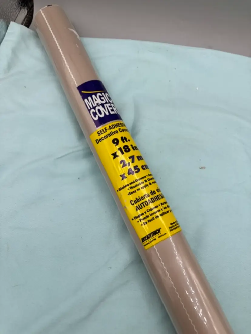 Magic Cover Self-Adhesive 9ft X 18in Decorative Covering.