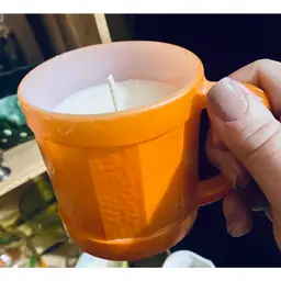 #03 - Vintage Fire King Mug Candle