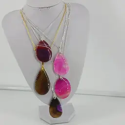 Five Gemstone Necklaces
