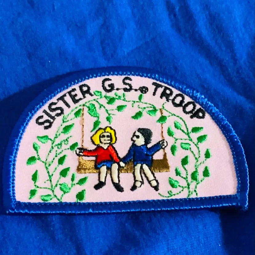 Vintage Scouting Fun Patch : Sister GS Troop