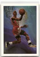 Michael Jordan 1990-91 NBA Hoops #358 Team Checklist Basketball