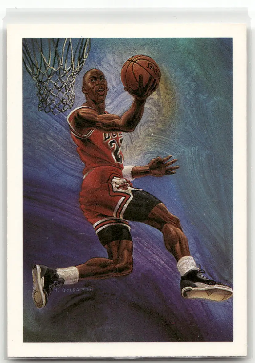 Michael Jordan 1990-91 NBA Hoops #358 Team Checklist Basketball