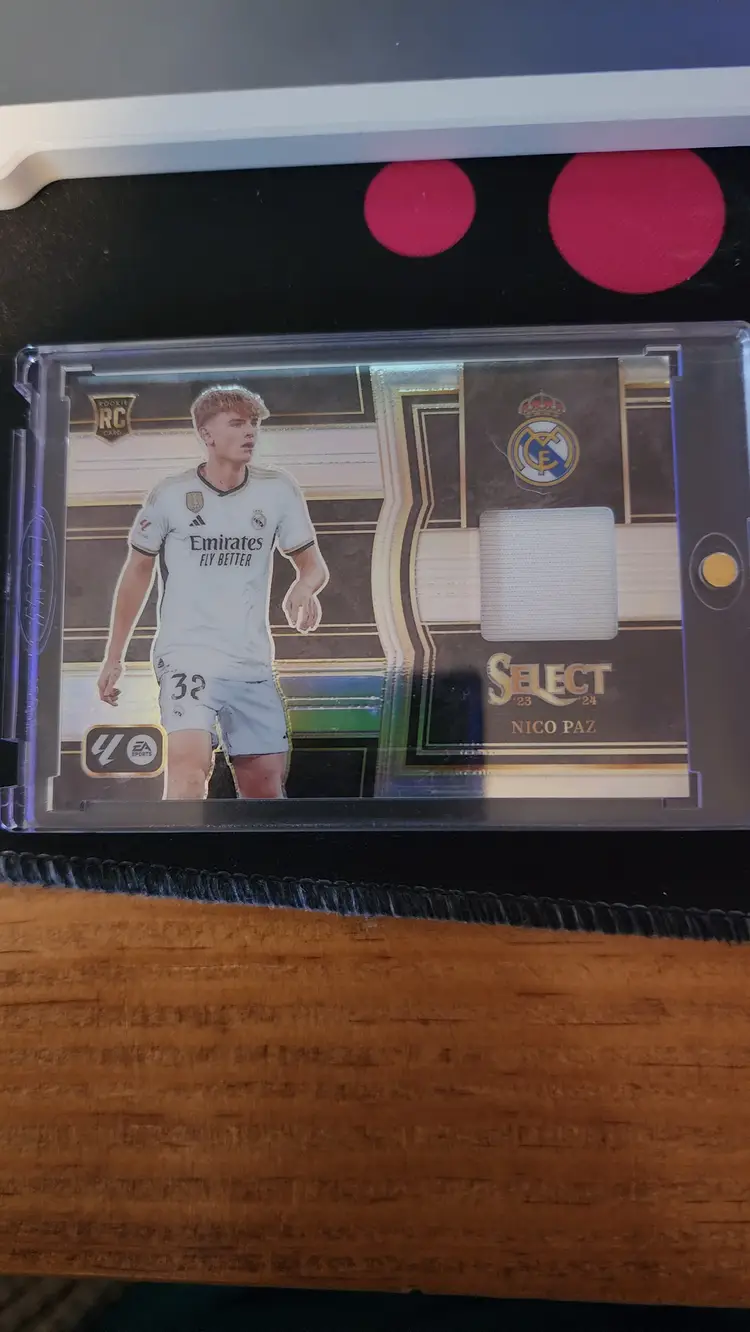 2023-24 Panini Select La Liga Nico Paz Prizm Jersey Patch RC Real Madrid