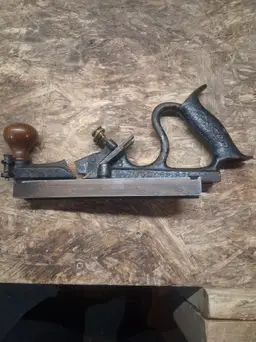 A broken stanley 48 tongue and groove plane.