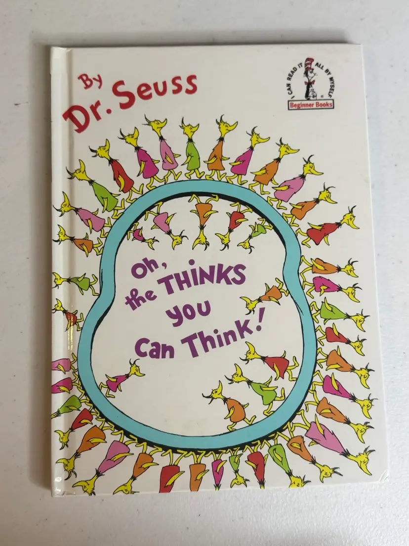 Vintage Dr. Seuss ‘O The Thinks You can Think’ Hard Cover 1975