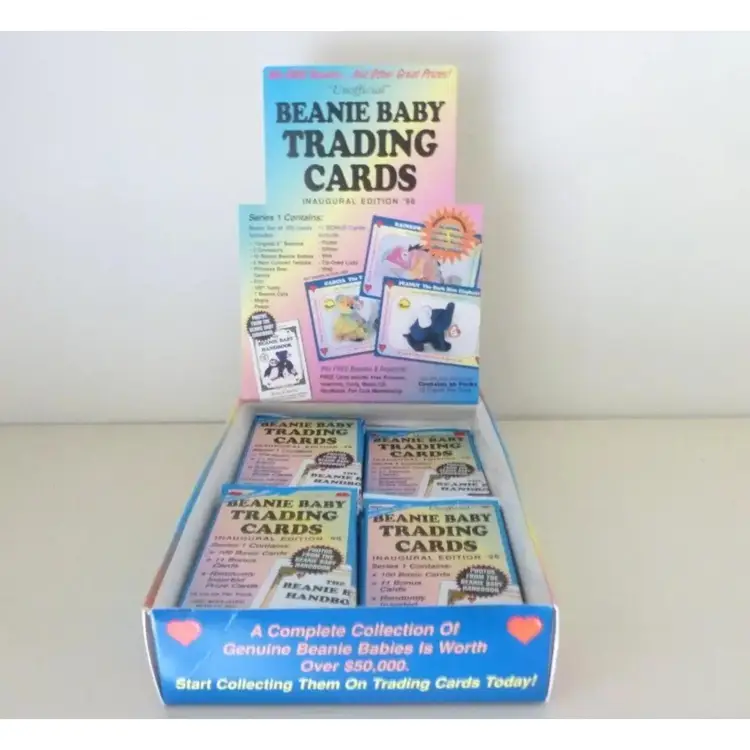 VINTAGE 1998 BEANIE BABY TRADING CARDS ~ 3 SEALED PACKS