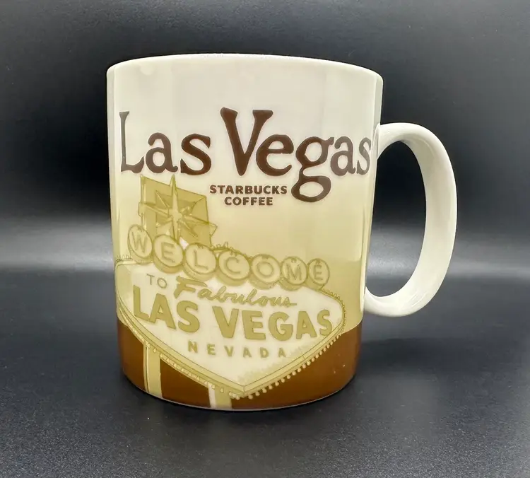 Starbucks Las Vegas Collector Series 16oz City Global Icon Coffee Mug Cup 2011