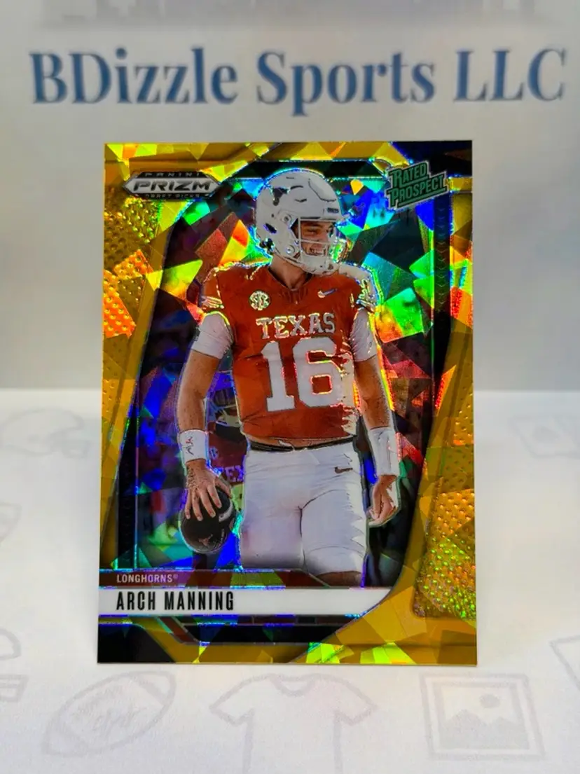 2025 Panini Prizm Draft Picks Arch Manning Prizms Gold Ice #166