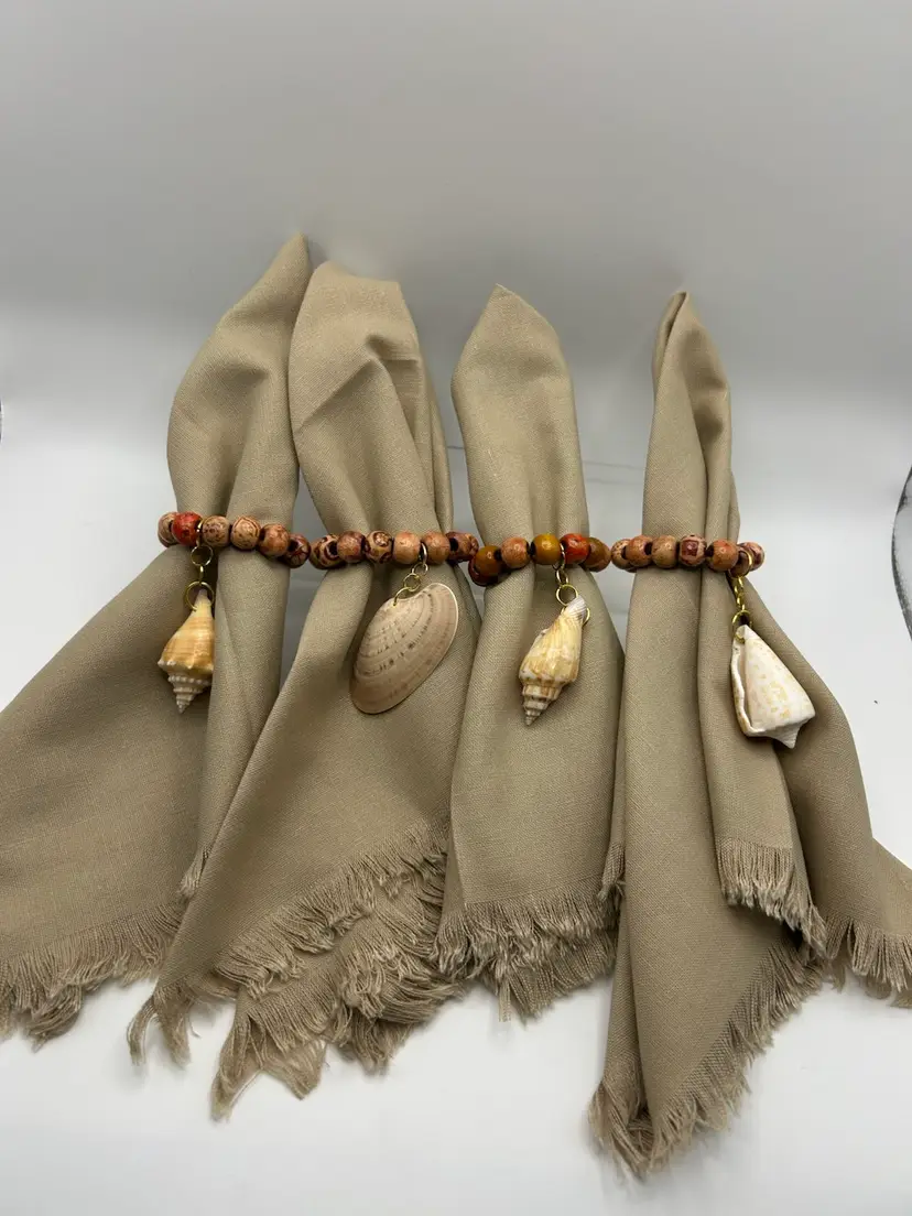 011 Seashell Napkin Rings -Handmade