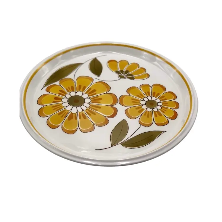 Ironstone Platter 12 1/2” Chop Plate  
Light & Lively Pattern by Mikasa 1970s