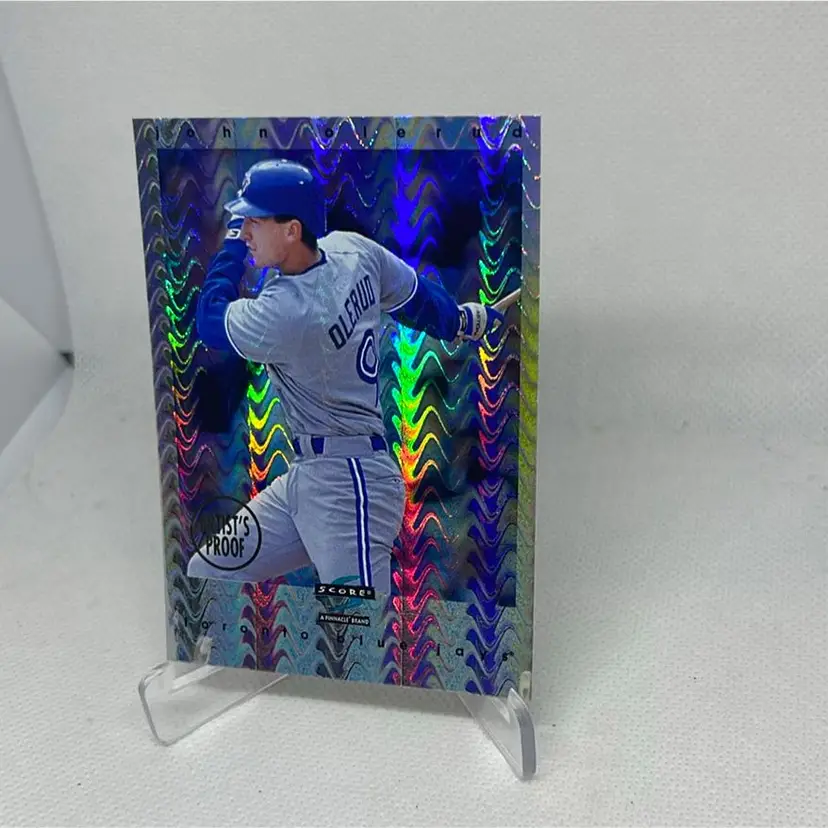 JOHN OLERUD 1997 Score Artist Proof Insert #76. BLUE JAYS