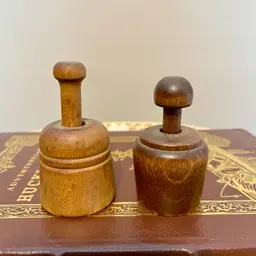 Antique Vintage Miniature Wood Butter Cookie Mold Prints