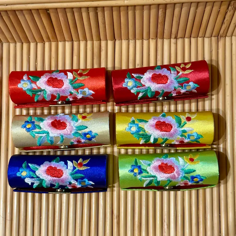 #6 Embroidered Lipstick Case Choice