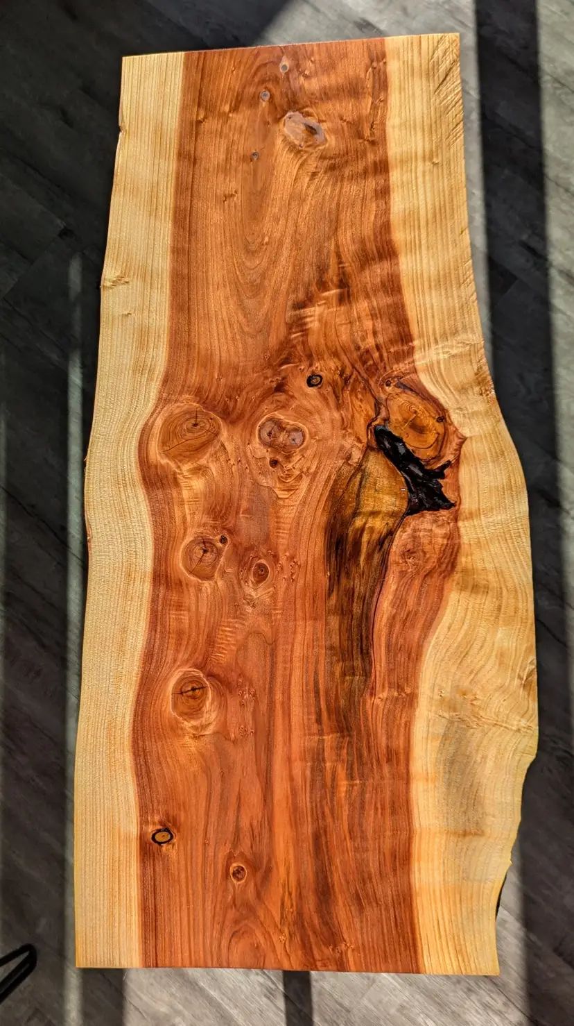 28" Live Edge Redwood Console/Side Table
