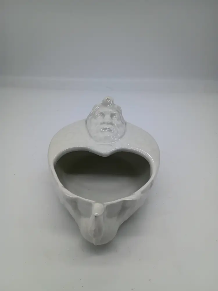 Antique Cauldon Pottery Figural Sauce Boat Gravy Boat  Alter Bowl.