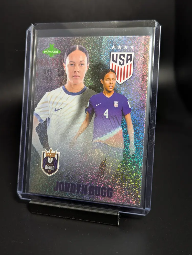 2025 Parkside NWSL/USWNT Club and Country Shimmer Foil Jordyn Bugg Seattle Reign